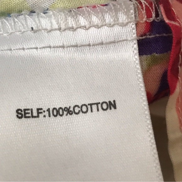 Jane and Delancey 100 % Cotton Floral Peplum Elastic Smocked Top Size S - Picture 8 of 12